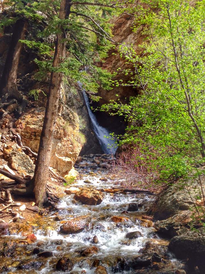 Hidden Falls Big Cottonwood Canyon, Hidden Falls trail map