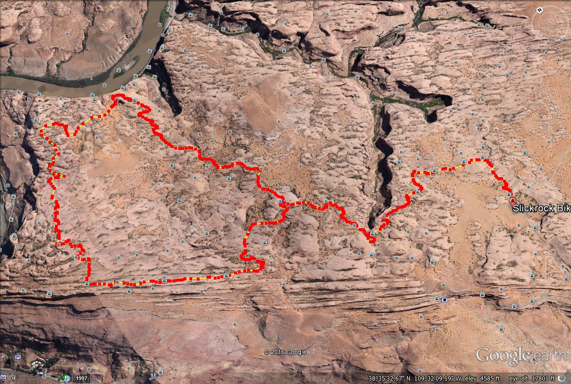 Slickrock Trail Map, Slickrock Moab