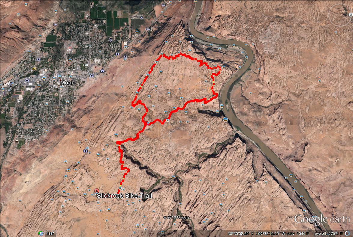 Slickrock Trail Map, Slickrock Moab