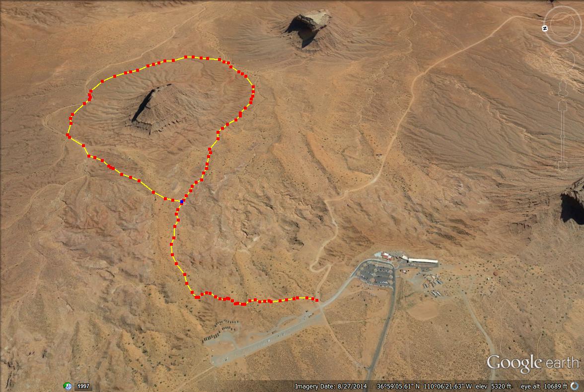 Monument Valley Wildcat Trail map