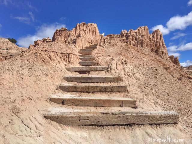 Hiking and Camping at Cathedral Gorge State Park, Miller Point Overlook