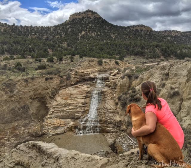 Gordon Creek Waterfalls, Utah, Hiking in Utah with Dogs