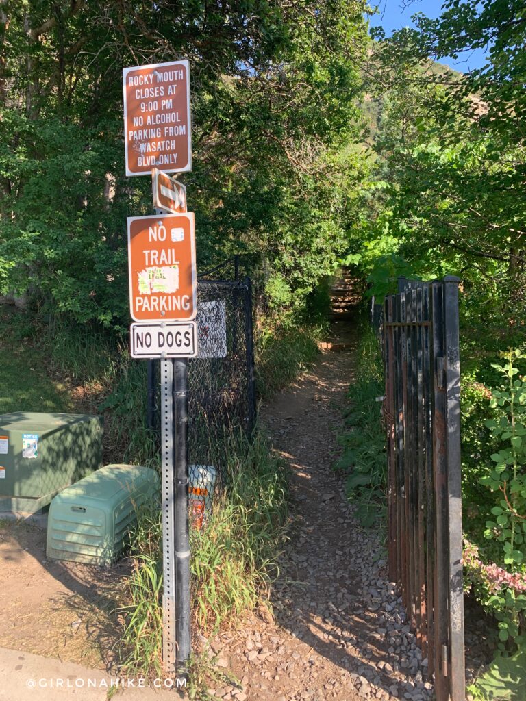 Hiking to Rocky Mouth Falls