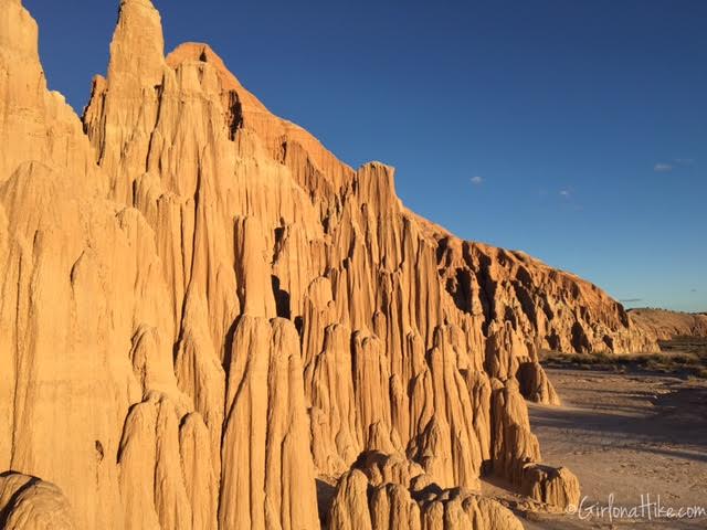 Hiking and Camping at Cathedral Gorge State Park, Moon Caves