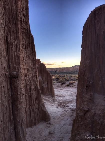 Hiking and Camping at Cathedral Gorge State Park, Moon Caves
