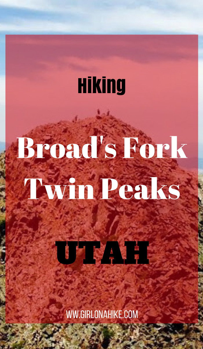 Hiking Twin Peaks via Robinson's Variation, Big Cottonwood Canyon, Utah