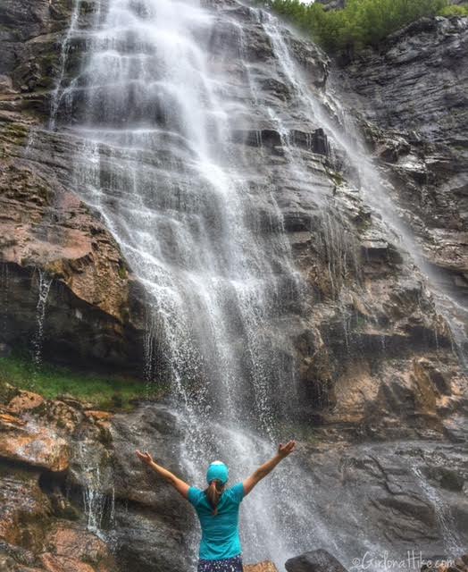 Bridal Veil Falls Girl On A Hike