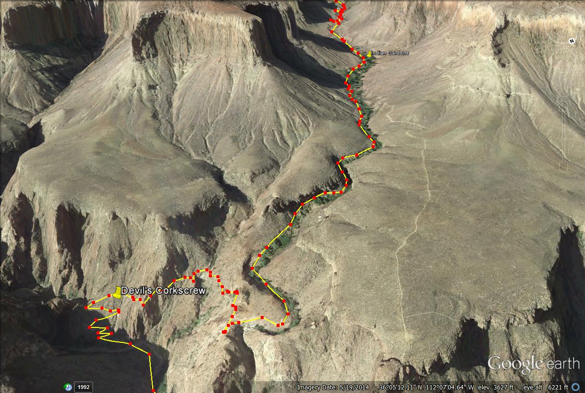 Backpacking the Bright Angel Trail, Grand Canyon National Park, Bright Angel Trail Maps