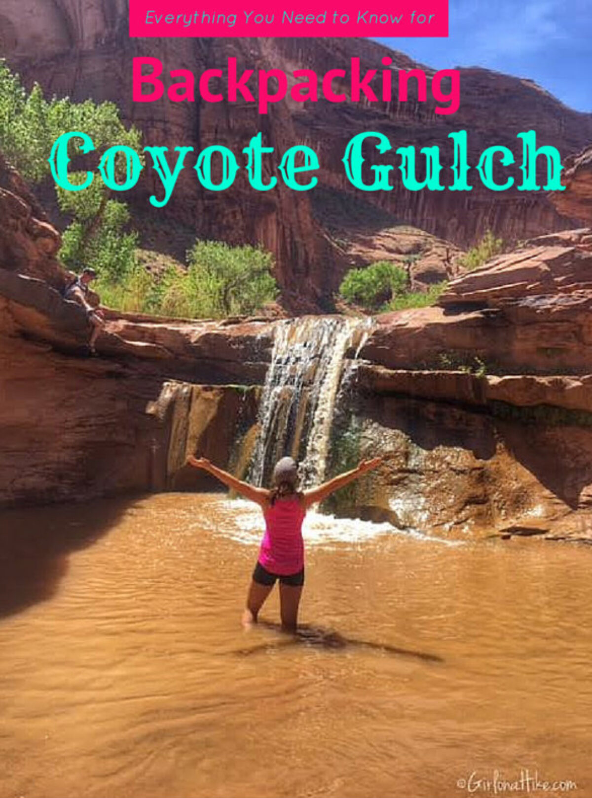 Backpacking Coyote Gulch Girl on a Hike