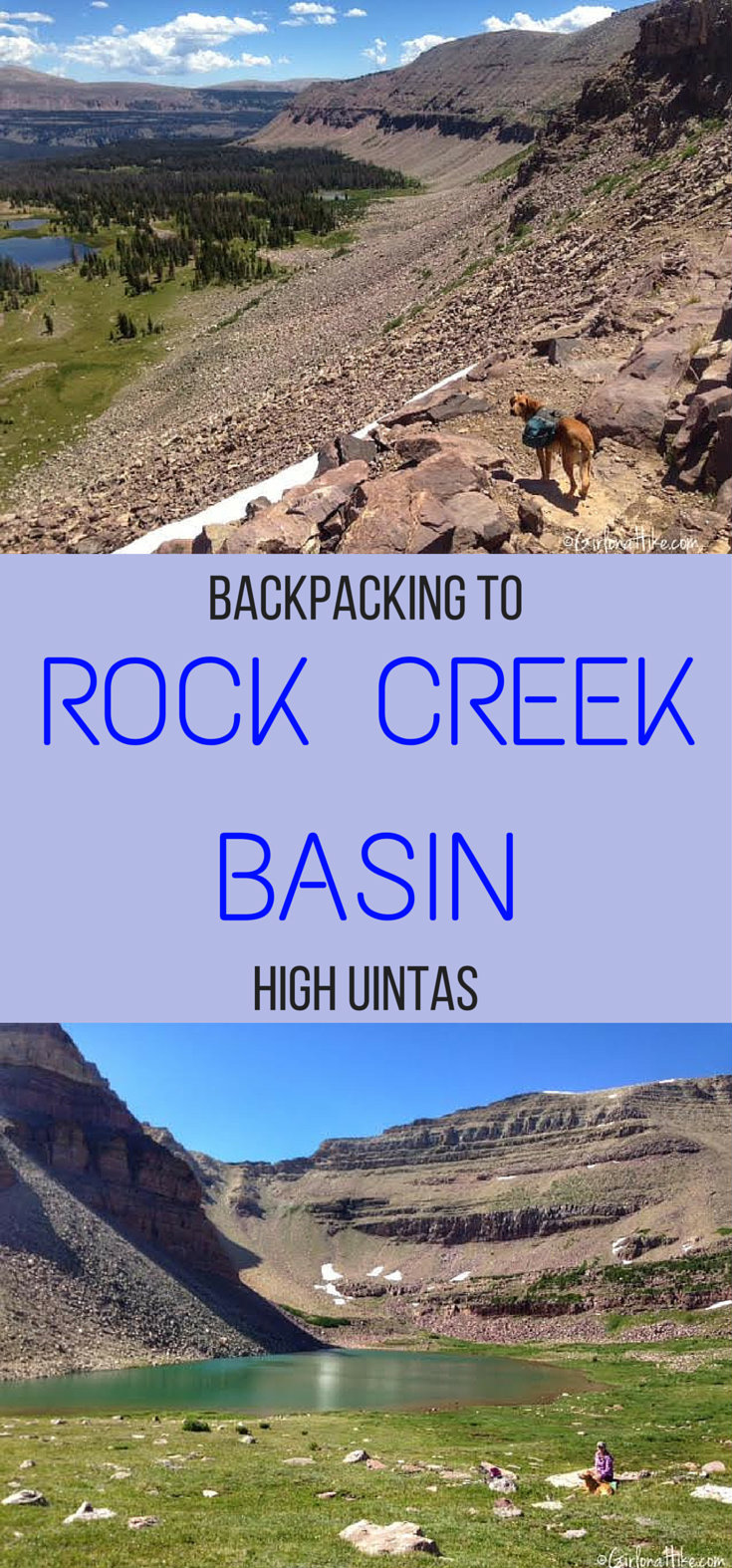Backpacking to Rock Creek Basin, High Uintas