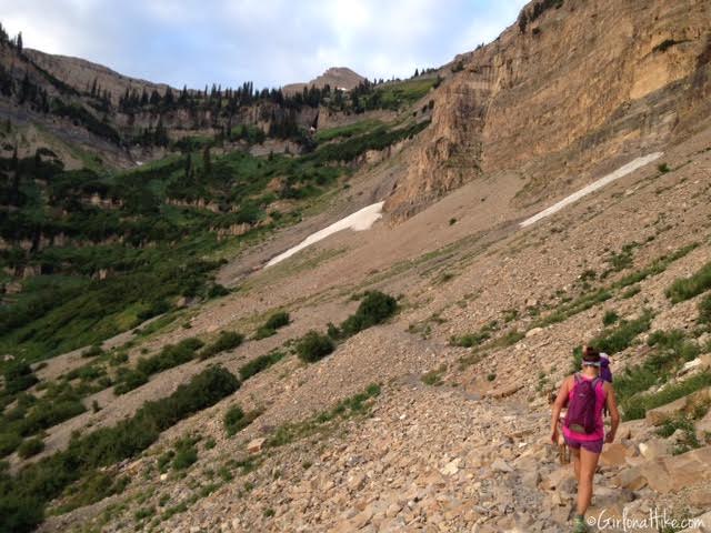 Hiking Mt. Timpanogos via Aspen Grove, Primrose Cirque