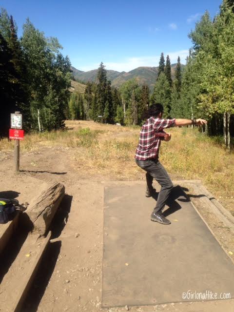 Playing Disc Golf at Solitude Mountain Resort