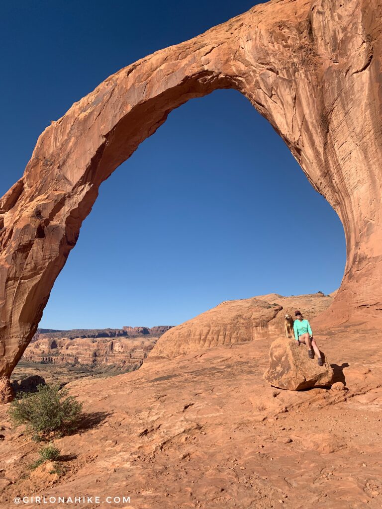 Hiking to Corona Arch, Moab