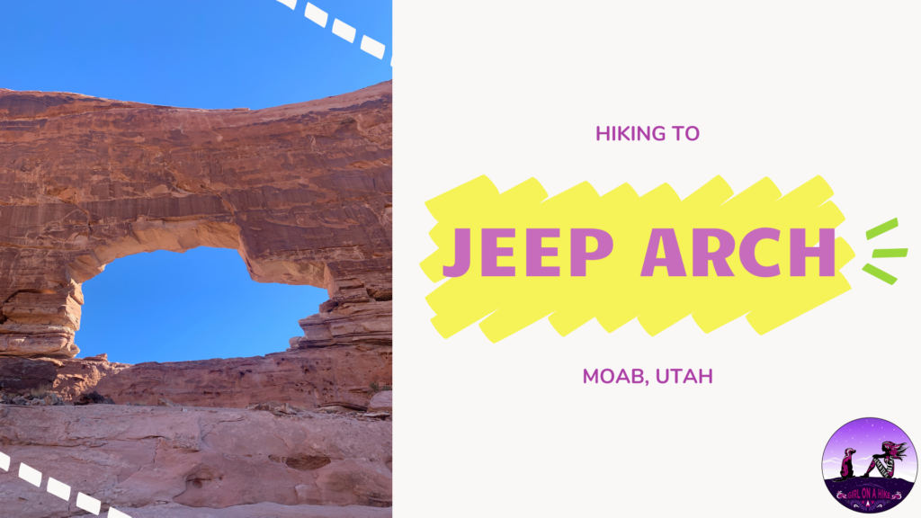 Hiking to Jeep Arch, Moab