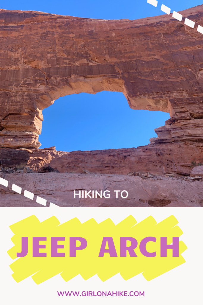 Hiking to Jeep Arch, Moab