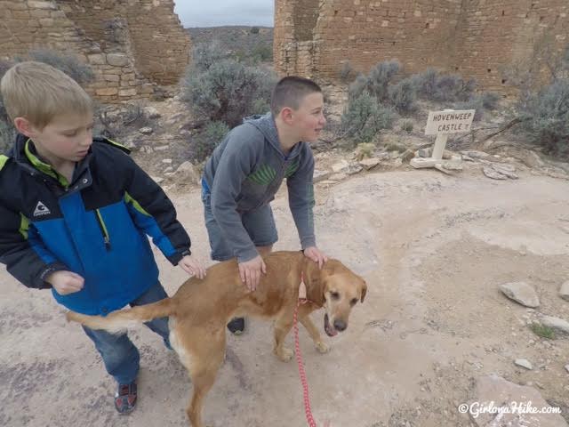 Hiking at Hovenweep National Monument