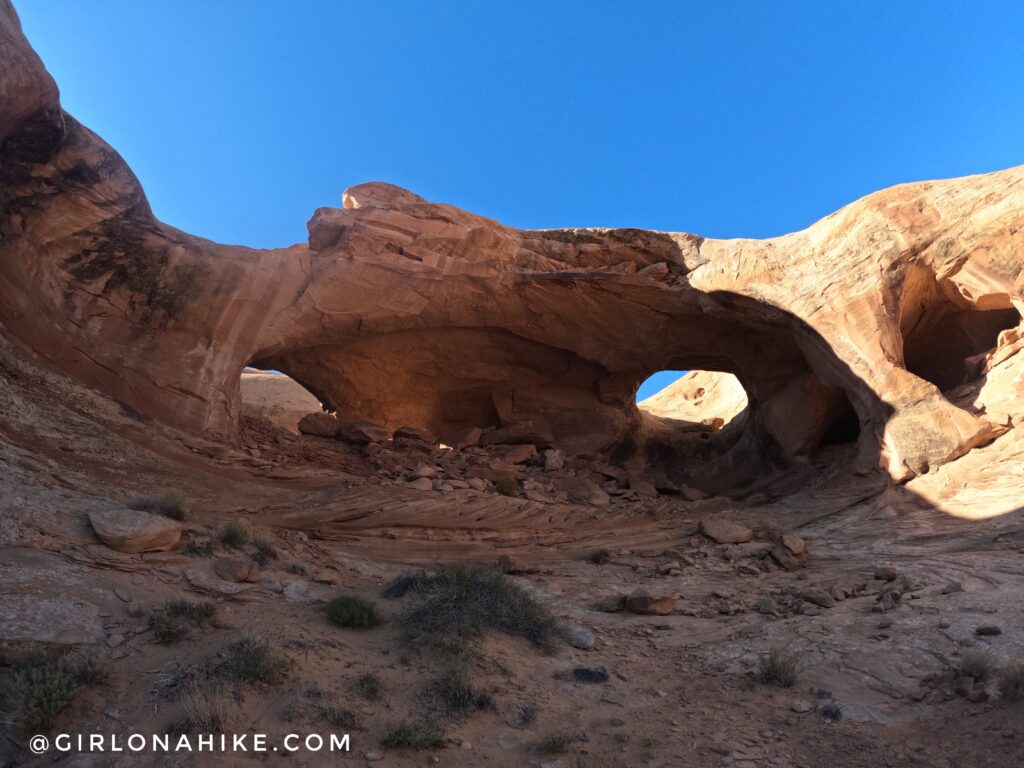 Hiking to Five Hole Arch Colonnade Arch
