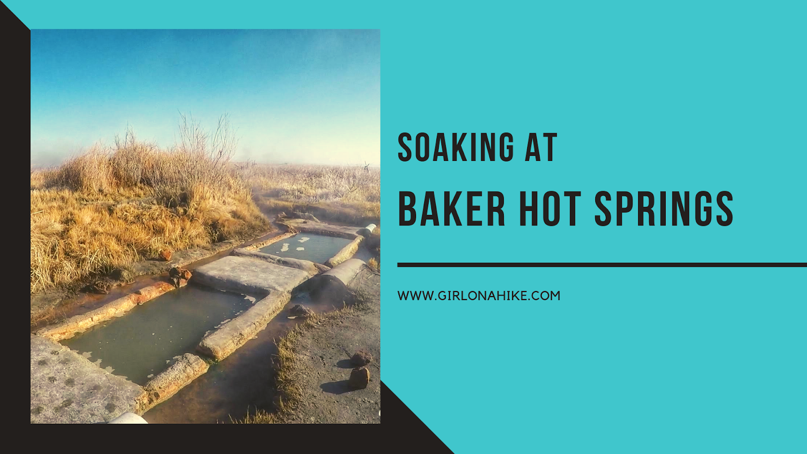 Soaking at Baker Hot Springs, Utah 