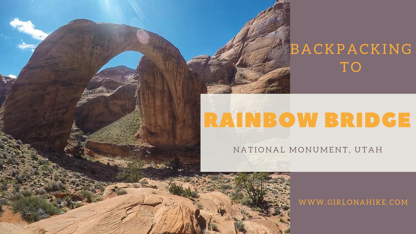 Backpacking to Rainbow Bridge National Monument