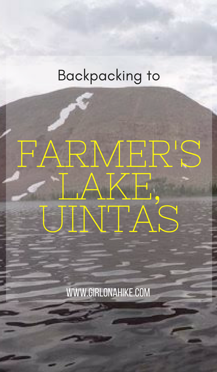 Backpacking to Farmer's Lake,Timothy Lakes Basin, Uintas