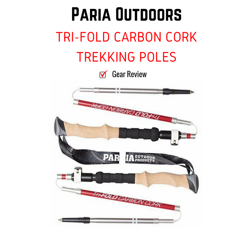 Paria Outdoors Tri-Fold Carbon Cork Trekking Poles