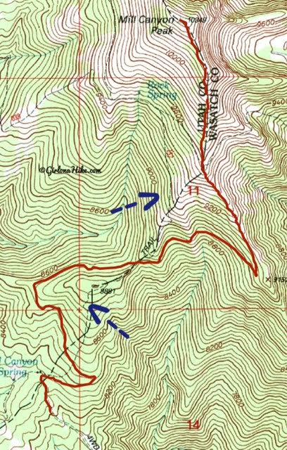 Hiking to Mill Canyon Peak, American Fork Canyon