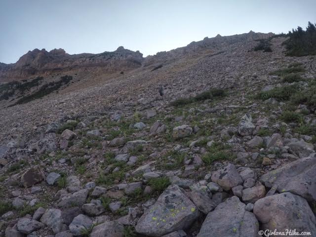 Hiking to Hayden Peak, Uintas