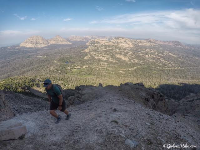 Hiking to Hayden Peak, Uintas