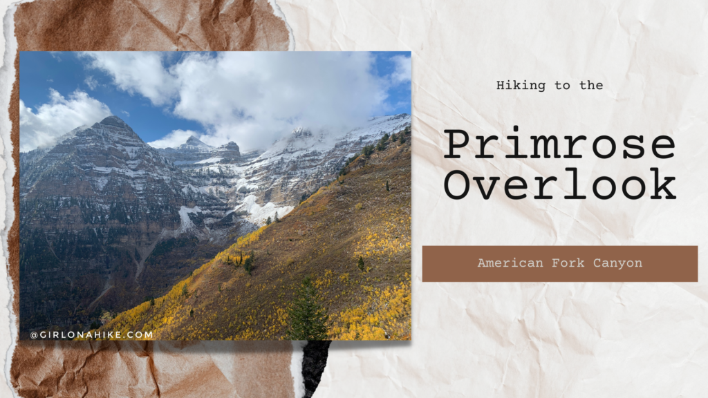 Hiking to the Primrose Overlook, American Fork Canyon