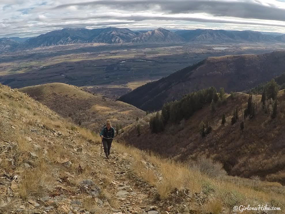 Hiking to the Wellsville Cone, Wellsville Mountains, Utah