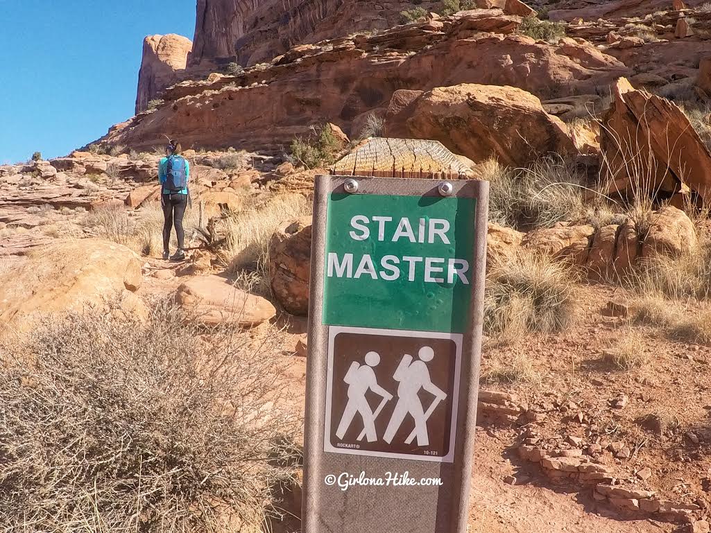 Hiking the Stair Master Trail, Moab, Hiking in Moab with Dogs