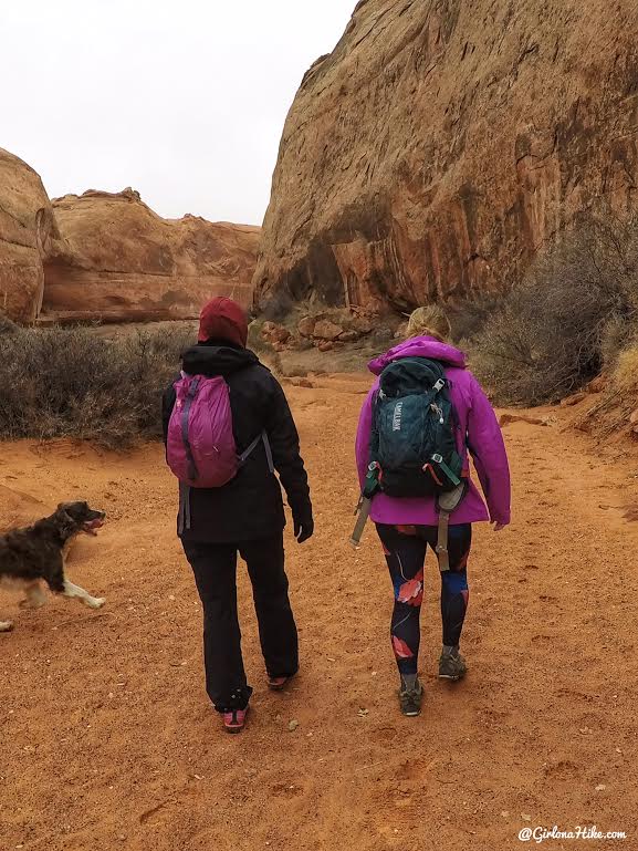 Hiking to Broken Bow Arch, Hiking in Grand Staircase Escalante National Moument, Hiking in Escalante with Dogs, Hiking to natural arches