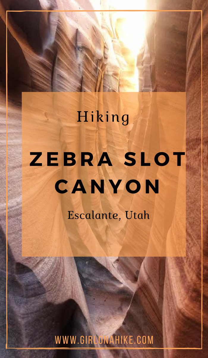 Hiking Zebra Slot Canyon, Hiking Utah's best slot canyons, Hiking in Grand Staircase Escalante National Monument