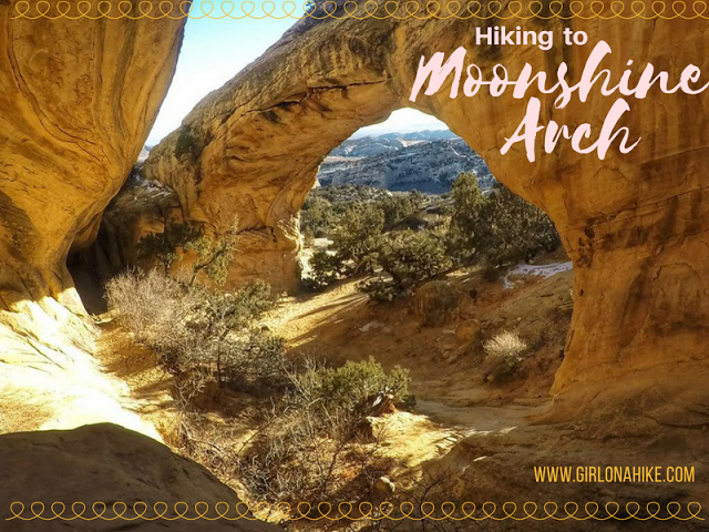 Hiking to Moonshine Arch in Vernal, UT