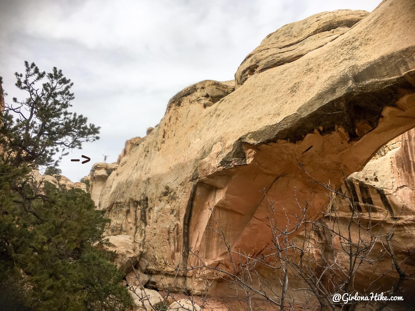 Hiking to Hickman Bridge, Capitol Reef National Park