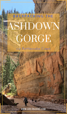 Backpacking the Ashdown Gorge via Rattlesnake Creek