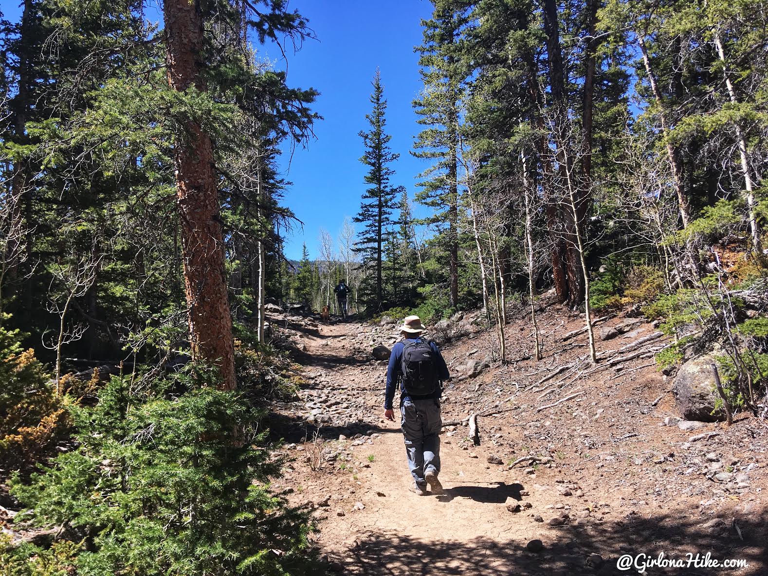 Hiking to Blind Lake, Boulder Mountain