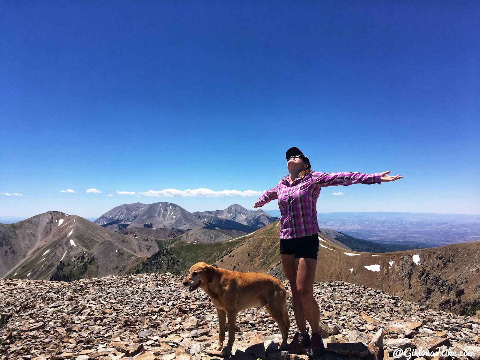 Hiking to Mt. Waas, LaSal Mountains, Grand County High Point, Hiking in Utah with Dogs