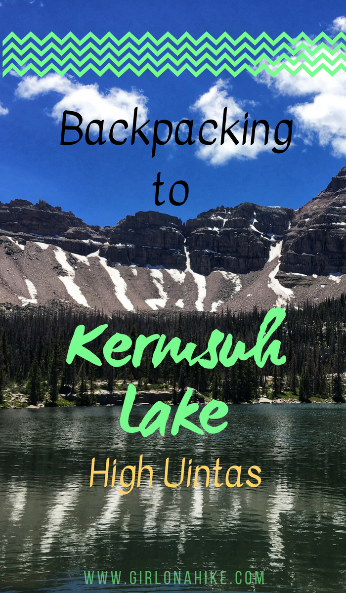Backpacking to Kermsuh Lake, Uintas, Christmas Meadows