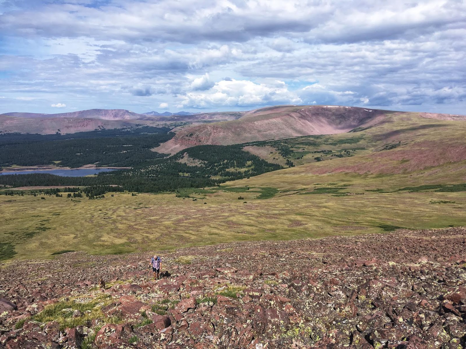 Hiking to Eccentric Benchmark, Uintah/Dagget County High Point