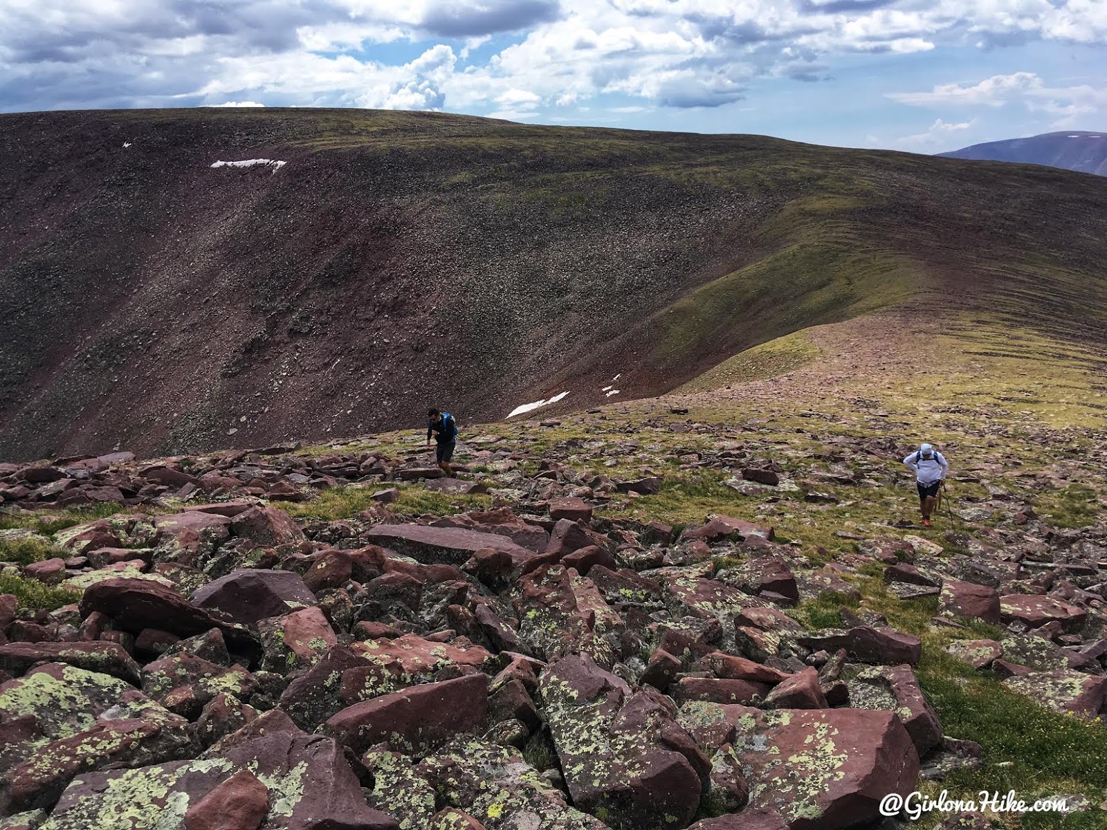 Hiking to Eccentric Benchmark, Uintah/Dagget County High Point