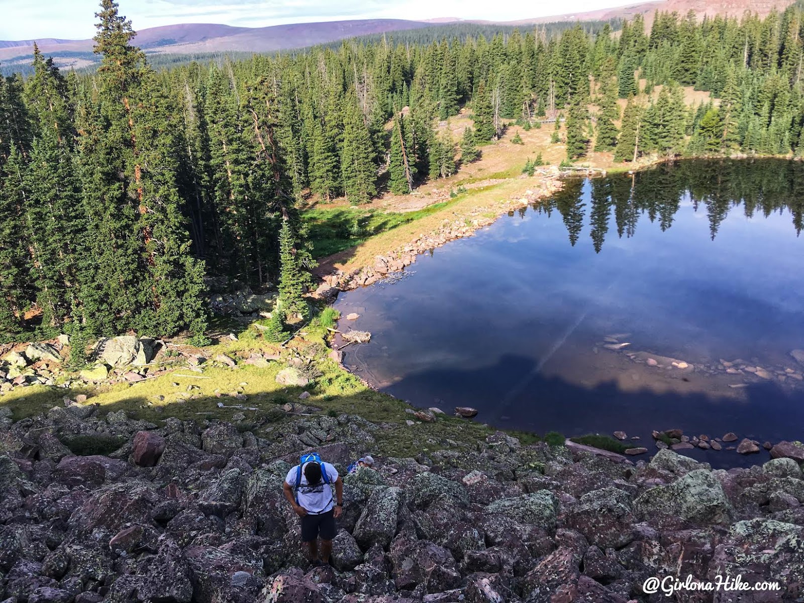 Hiking to Eccentric Benchmark, Uintah/Dagget County High Point