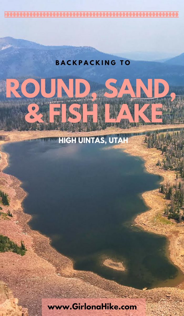 Backpacking to Round, Sand, & Fish Lakes, Uintas