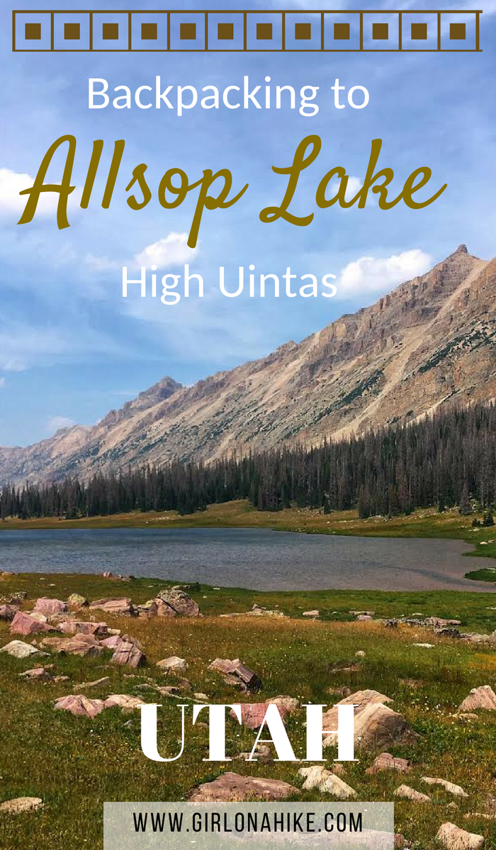 Backpacking to Allsop Lake, Uintas