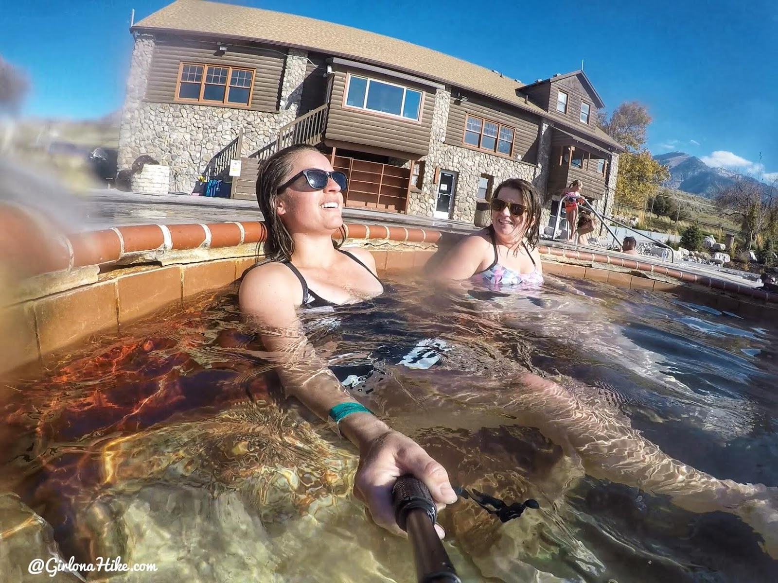 Soaking at Crystal Hot Springs, Hot Springs in Utah