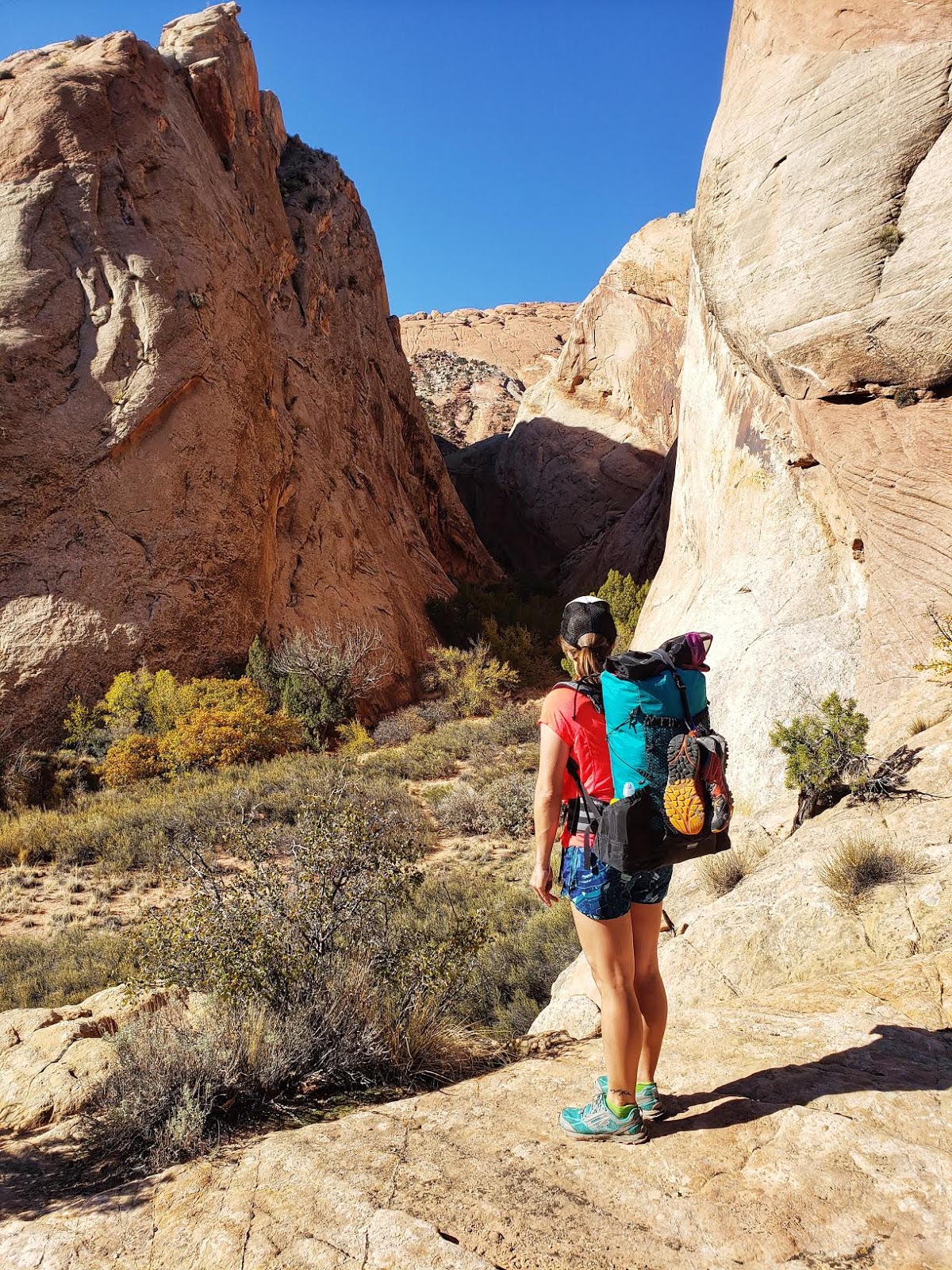 Backpacking Halls Creek Narrows, Capitol Reef National Park