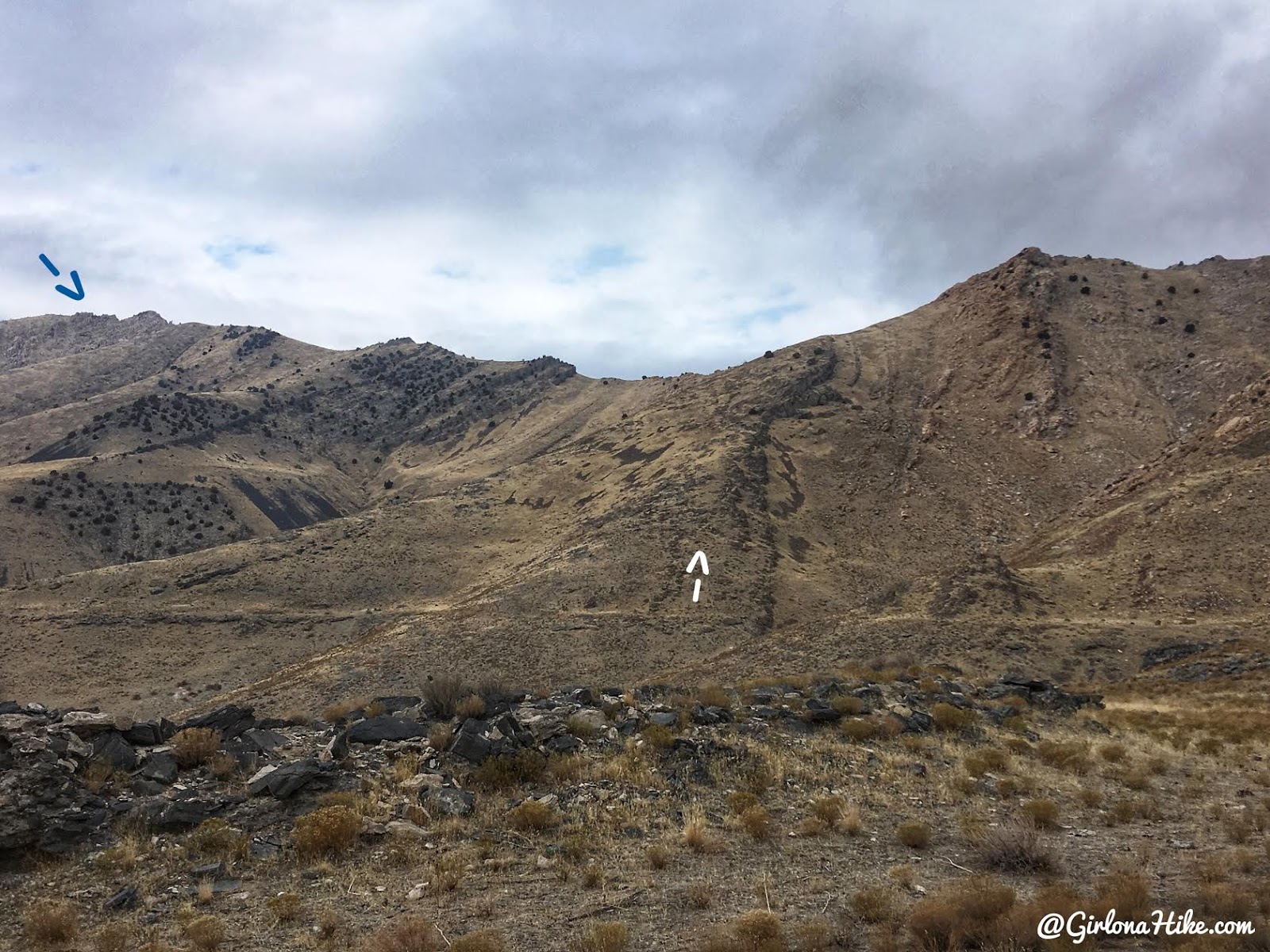 Hiking to Castle Rock, Stansbury Island