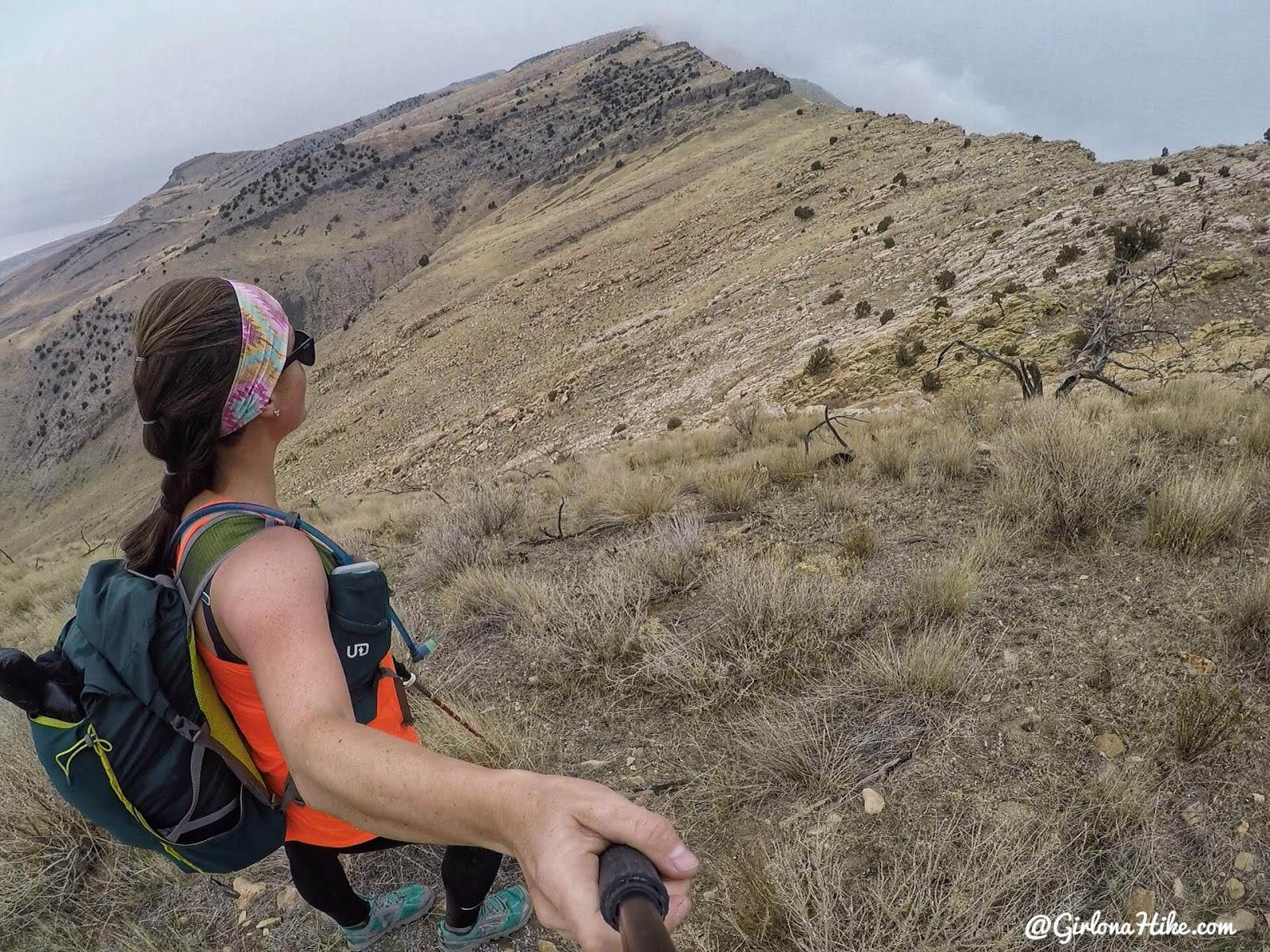 Hiking to Castle Rock, Stansbury Island