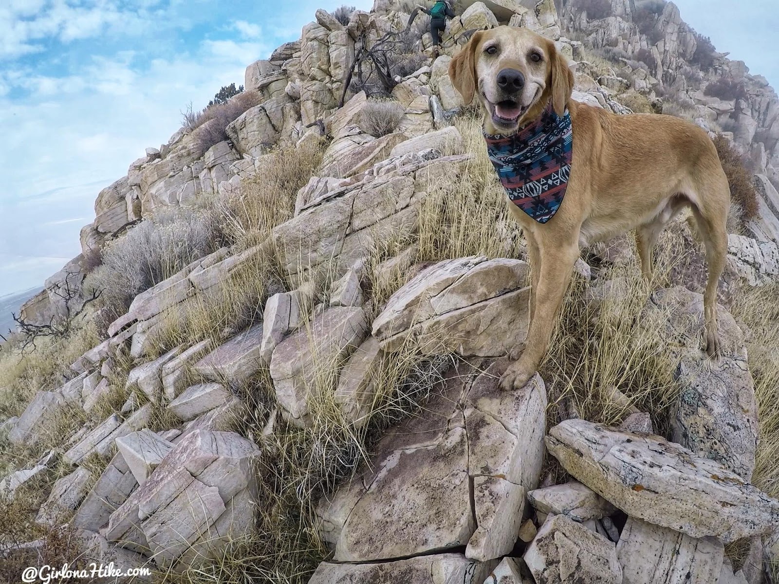 Hiking to Castle Rock, Stansbury Island