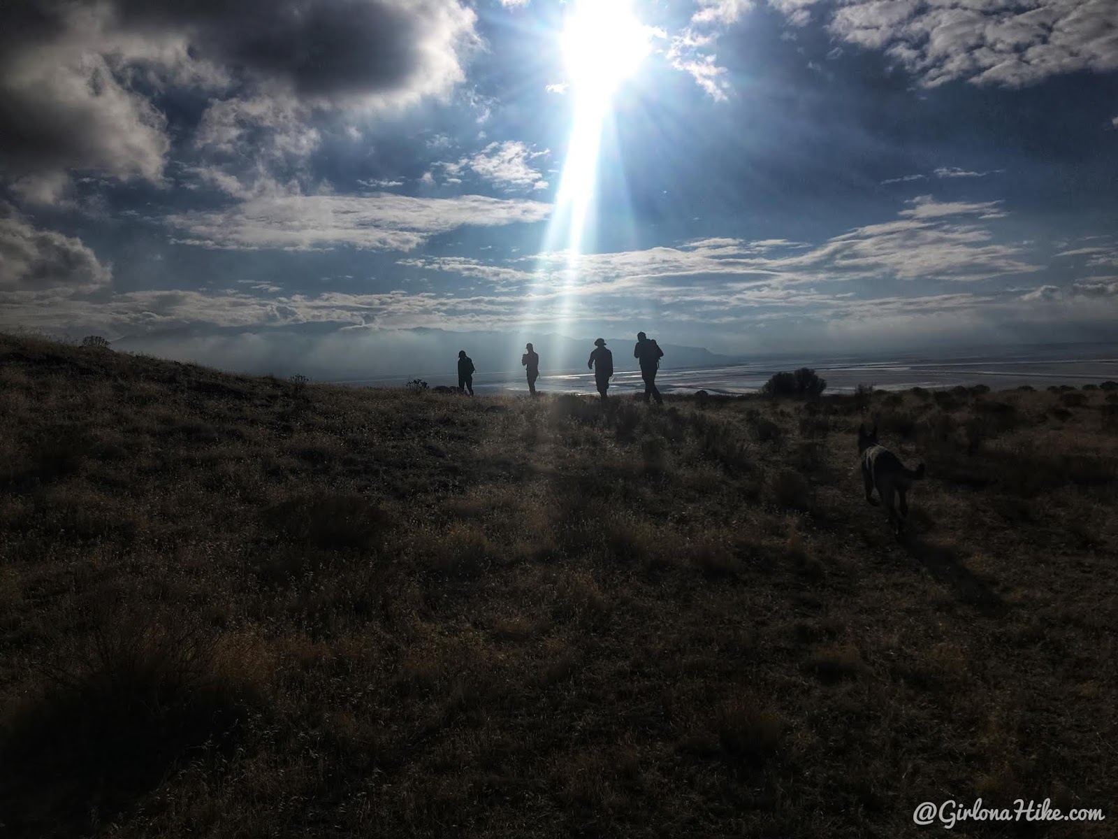 Hiking to Castle Rock, Stansbury Island